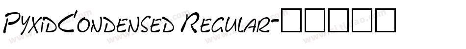 PyxidCondensed Regular字体转换